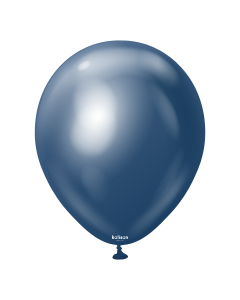 5" Mirror Navy 100ct Latex Balloons From Kalisan