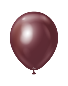 18" Mirror Burgundy 25ct Latex Balloons From Kalisan