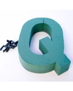 12" Letter Q Foam Frame