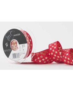 25mm Galaxy Ribbon 20m Reel Red