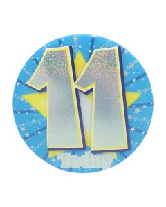 Age 11 Blue Jumbo Badge Eurowrap