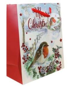 Robin 3D Large Gift Bags Pk6 Tulip