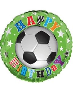 18" Foil Balloon B'Day Football