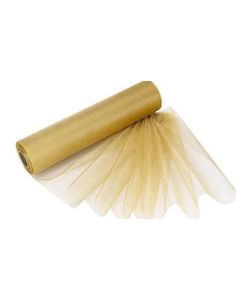 Premium Organza Sheer Gold 29cm x 25m