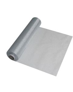 Premium Organza Sheer Silver 29cm 25m