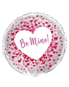 18" Pink Be Mine Round Foil Unique