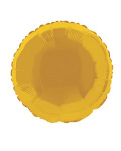 18" Gold Round Foil Balloon Unpackaged Unique