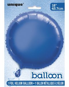 18'' PACKAGED ROUND ROYAL BLUE FOIL - 53334/1