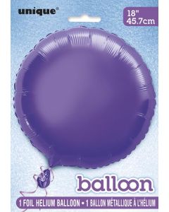 18''PACKAGED ROUND DEEP PURPLE FOIL - 53336/1