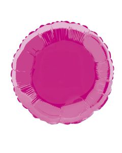 18'' PACKAGED ROUND HOT PINK FOIL - 53337/1