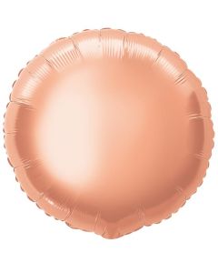 18"PACKAGED ROSE GLD ROUND FOIL BALLOON - 53354/1