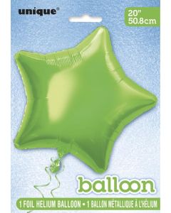 20" Lime Green Star Foil Balloon Unique