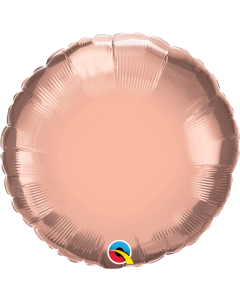 18" Rose Gold Round Foil Balloon Unpackaged Qualatex