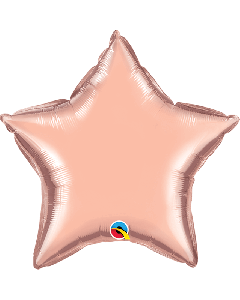 9" Rose Gold Star Air-Fill Foil Balloon Unpackaged Qualatex