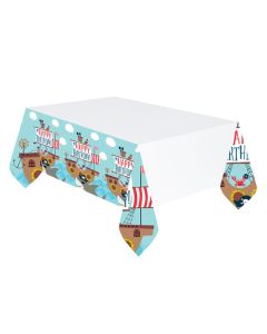 Blue Ahoy Birthday Boy PlasticTablecover Amscan