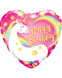 18" FOIL HEART BIRTHDAY MAGICAL UNICORN - 57319/1