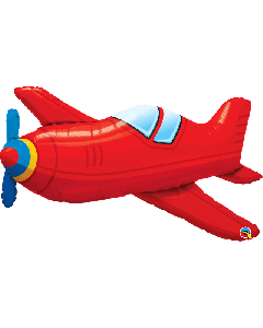 36" SHAPE RED VINTAGE AIRPLANE - 57811/1