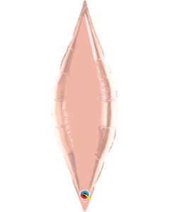 38" Rose Gold Taper Foil Balloon Unpackaged Qualatex