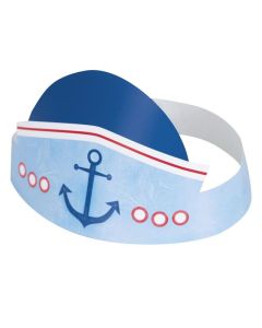 Age 1 Blue Nautical Party Hats 6pk Unique