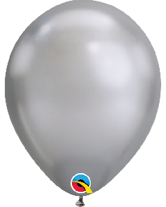 11" Chrome Silver Latex 100pk Qualatex