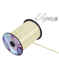 Cream 5mm X 500m Curling Ribbon Eleganza