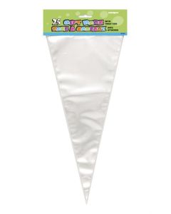Clear Large Cello Cone Bags 25pk Unique