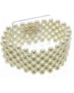 Small Pearl Flower Bracelet Ivory Oasis