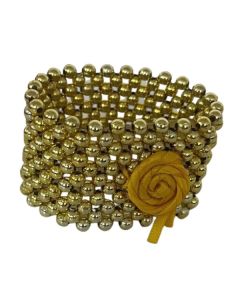 Gold Pearl Flower Bracelet