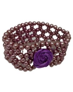 Pearl Bracelet Grape Purple