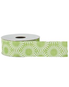 Amelia Ribbon Lime 10m Roll 38mm Width Oasis