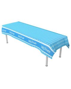 Blue Baby Shower Plastic Table Cover Oaktree