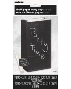 Chalk Paper Party Bags Pk8