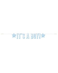 It's A Boy Blue Star Banner Unique
