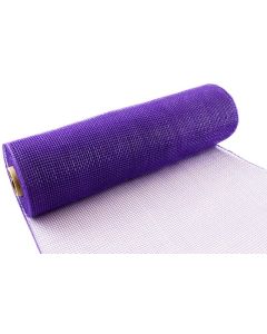 25cm x 9.1m (10yds) Purple Deco Mesh Eleganza