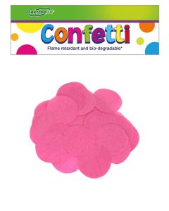 PAPER CONFETTI ROUND 25MM X 14G FUCHSIA - 643000/1