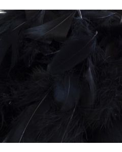ELEGANZA FEATHERS MIXED SIZES 3"-5" 50G BAG BLACK NO.20 - 644496/1