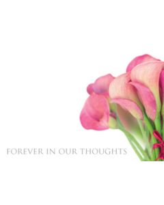 Large Cards Forever In Our Thoughts Pink Lilly