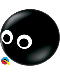 5" Onyx Black Spider Eyes Latex 100pk Qualatex