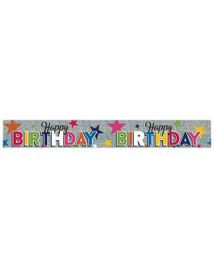 Happy Birthday Banner Text Holo