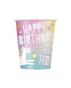Unicorn 9oz Paper Cups 8pk Unique