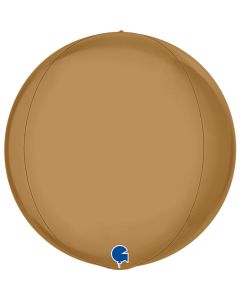 15" Champagne 4D Globe  Grabo