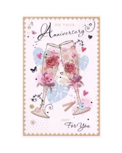 Your Anniversary C75 Pk6 Cards Simon Elvin