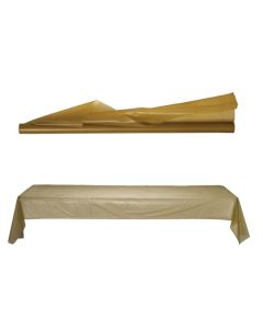 Gold Plastic 30m Table Roll Amscan