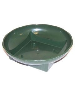 Green Plastic Square Round Bowls Pk25 Florist Supplies