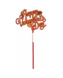 Happy Valentines Day Twin Hearts Pick 24Pcs  Florist Supplies UK