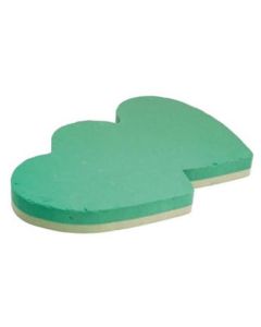 15" Solid Double Heart Foam Frame 1pk