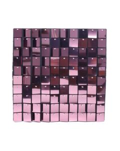 Sequin Wall Panel 30cm X 30cm Square Sequins Pink