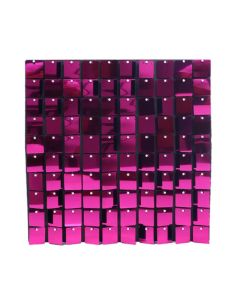 Sequin Wall Panel 30cm X 30cm Square Sequins Fuchsia