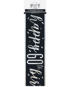 GLITZ BLACK 60 PRISMATIC BANNER-9FT - 83470/1