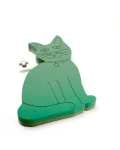 Cat With Eyes & Nose Floral Foam Frame H59 x W39cm